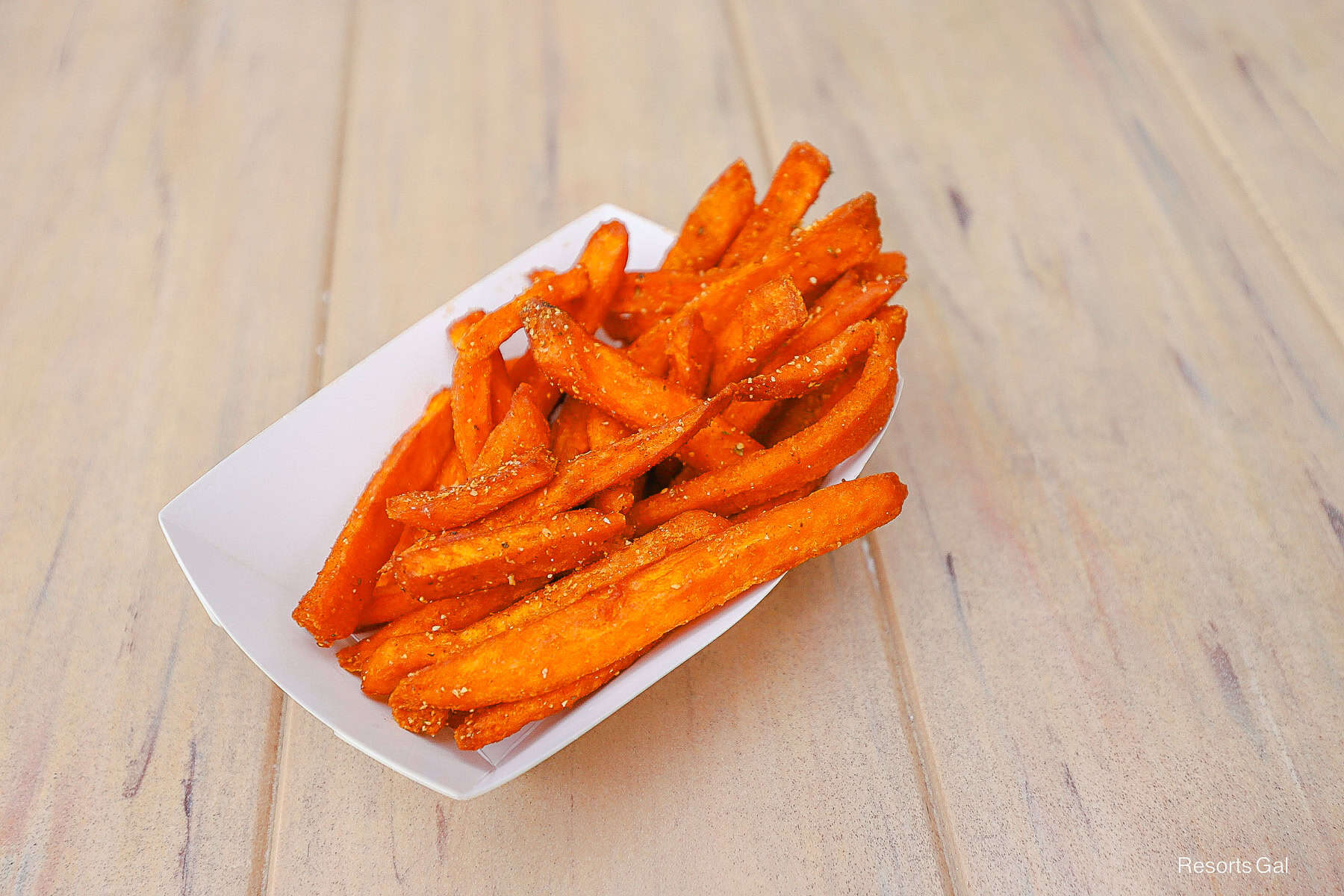 an order of sweet potato fries from Golden Oak Outpost 