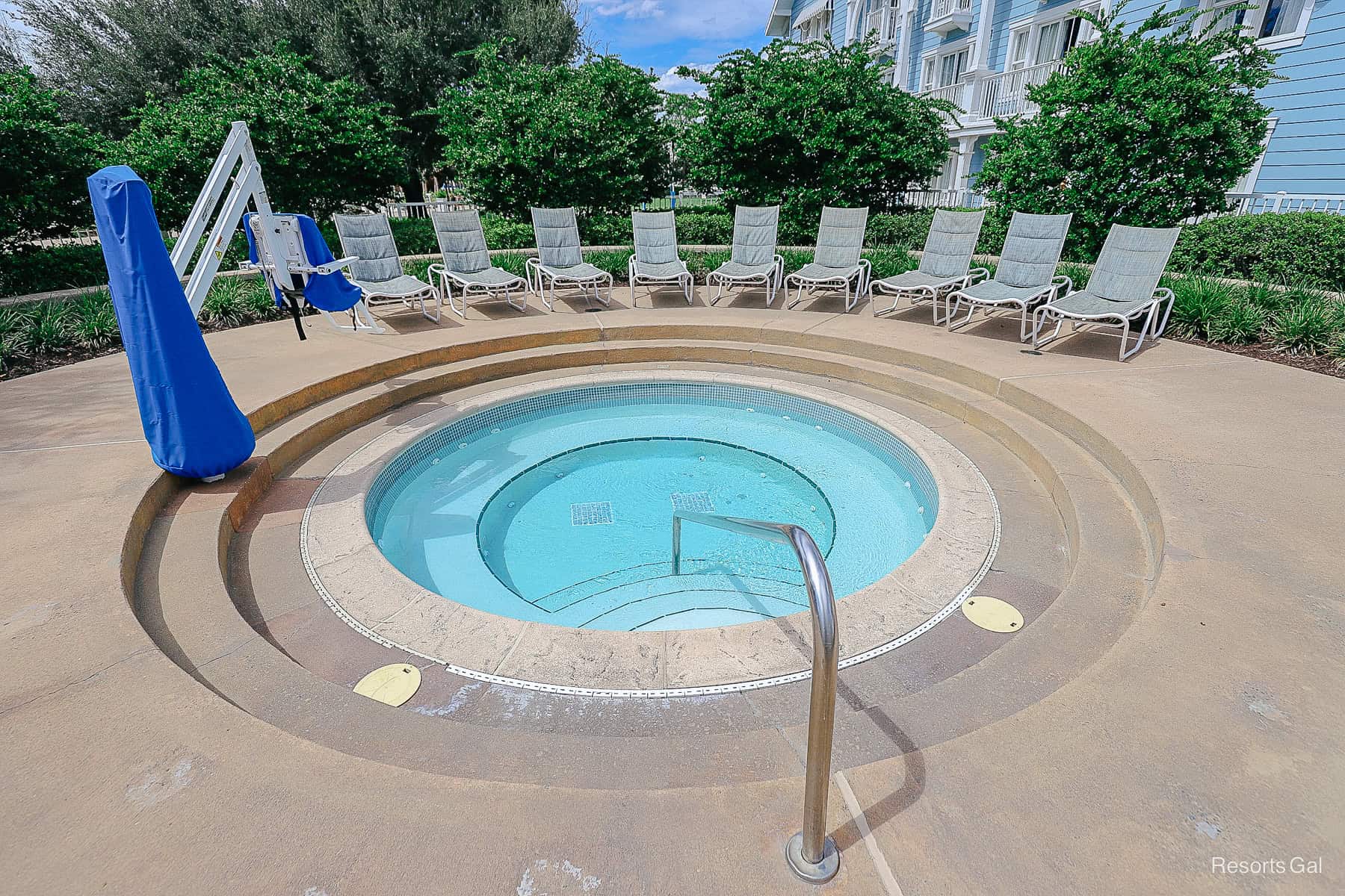 the hot tub at the Tidal Pool