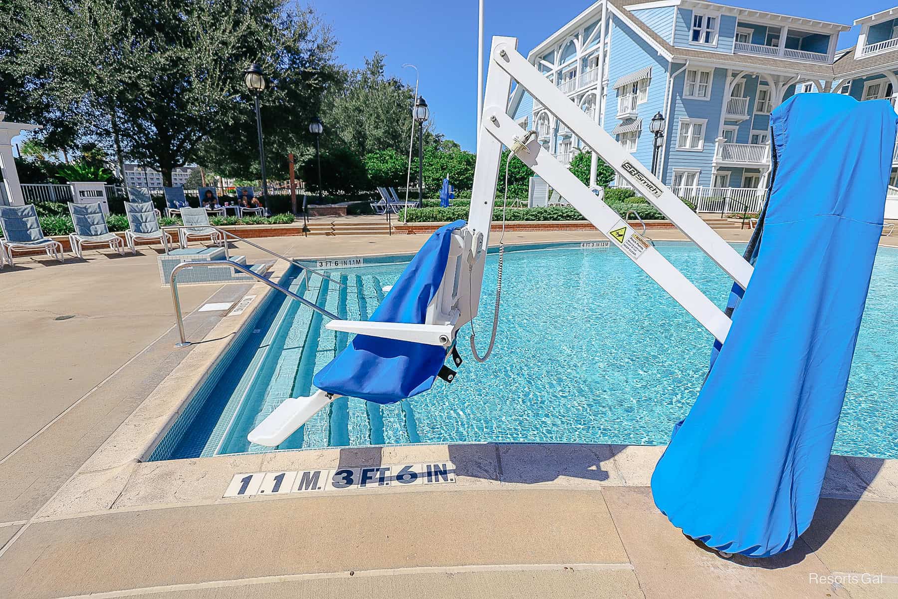 a mobility lift for guests with accessibility needs