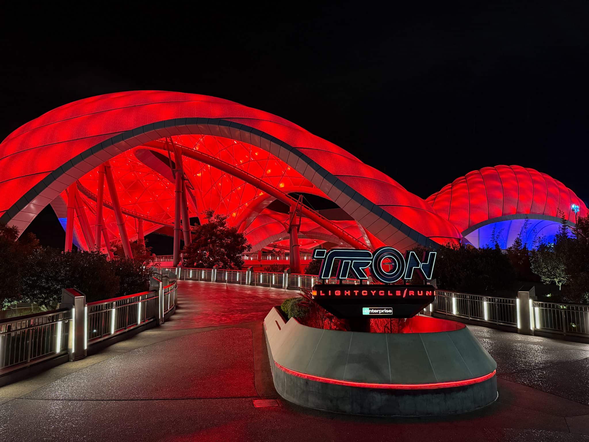 Tron Ares overlay at Magic Kingdom