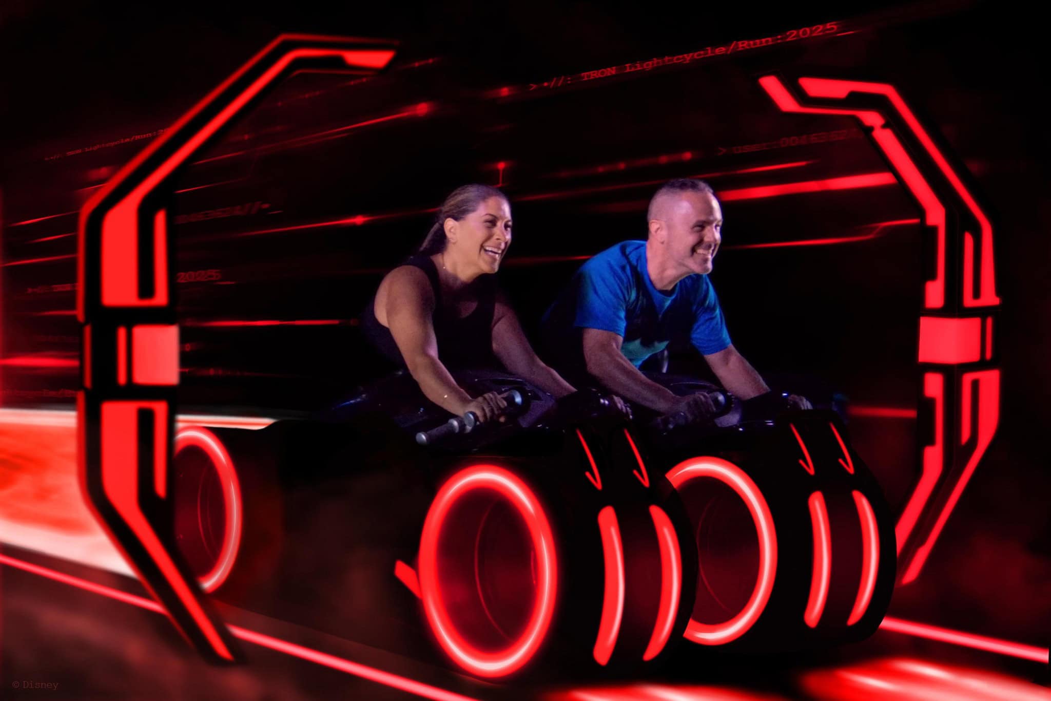 PhotoPass Ride Shot for Tron attraction at Magic Kingdom