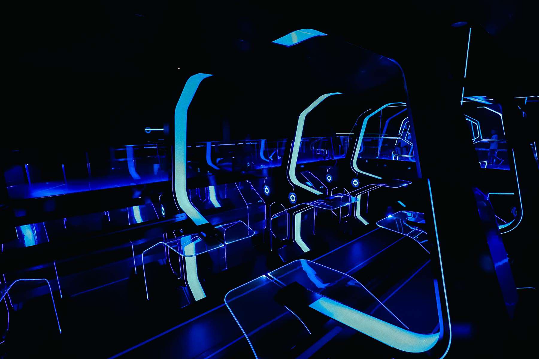 Tron frame before the initial ride launch. 