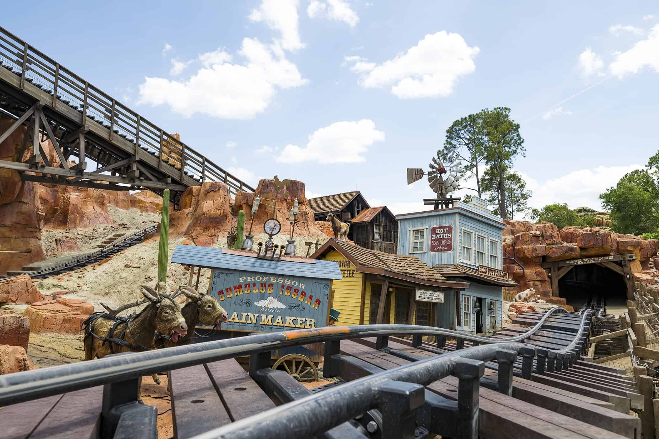 the town of Tumbleweed on Big Thunder Mountain Railroad