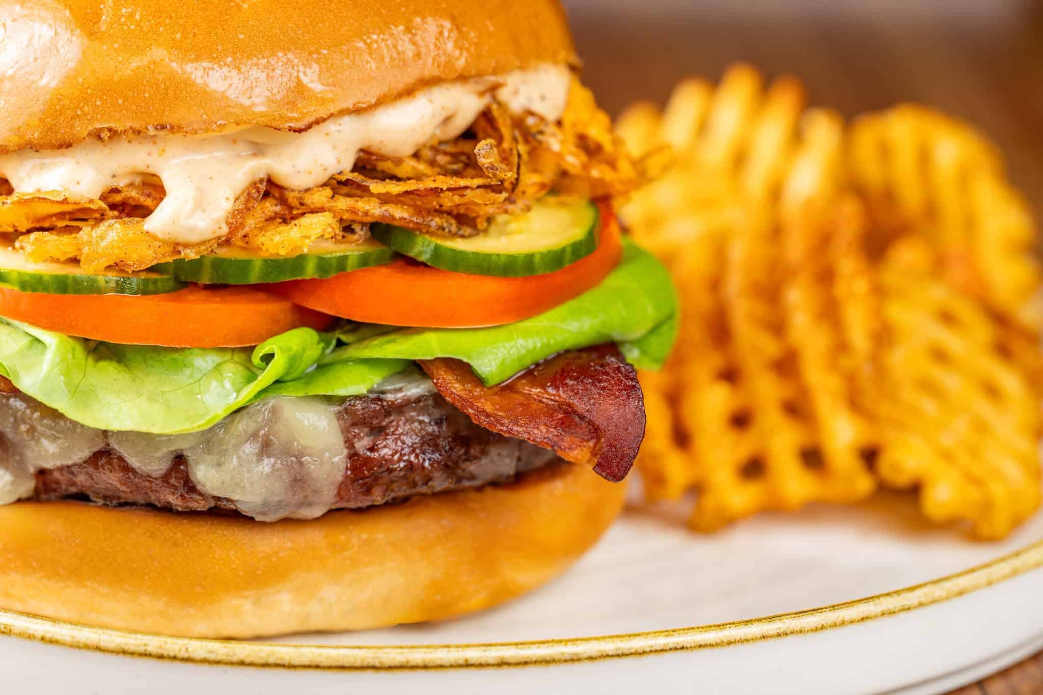 Turf Club Burger and Fries 