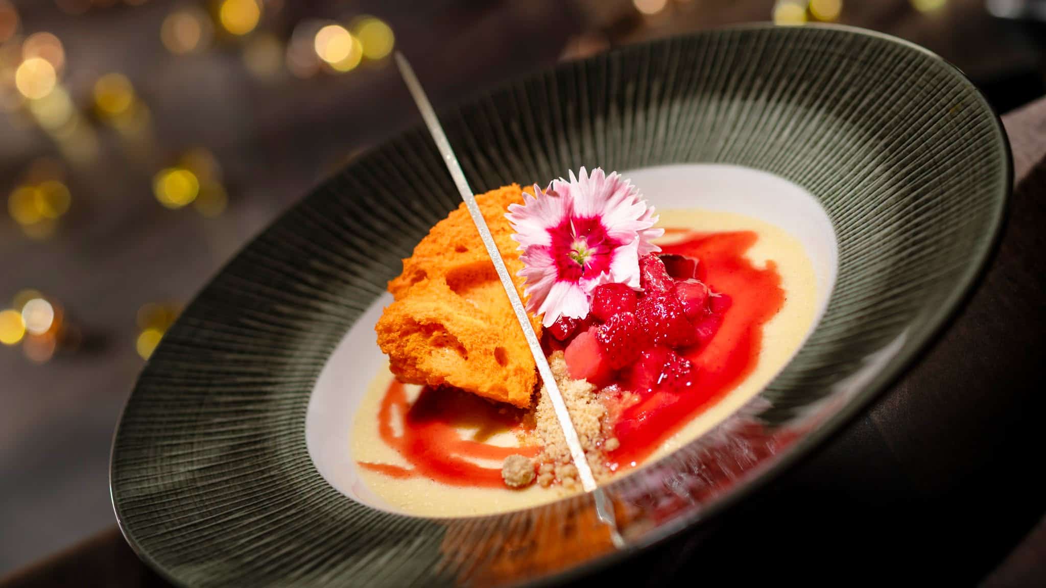 vanilla fruit cheesecake from the Brown Derby 