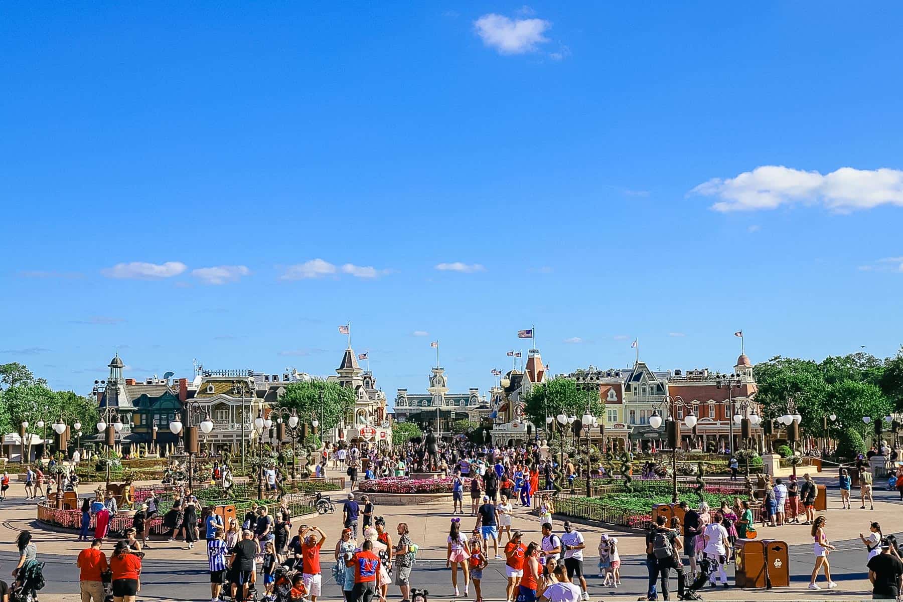 view of Main Street USA from Cinderella Castle 