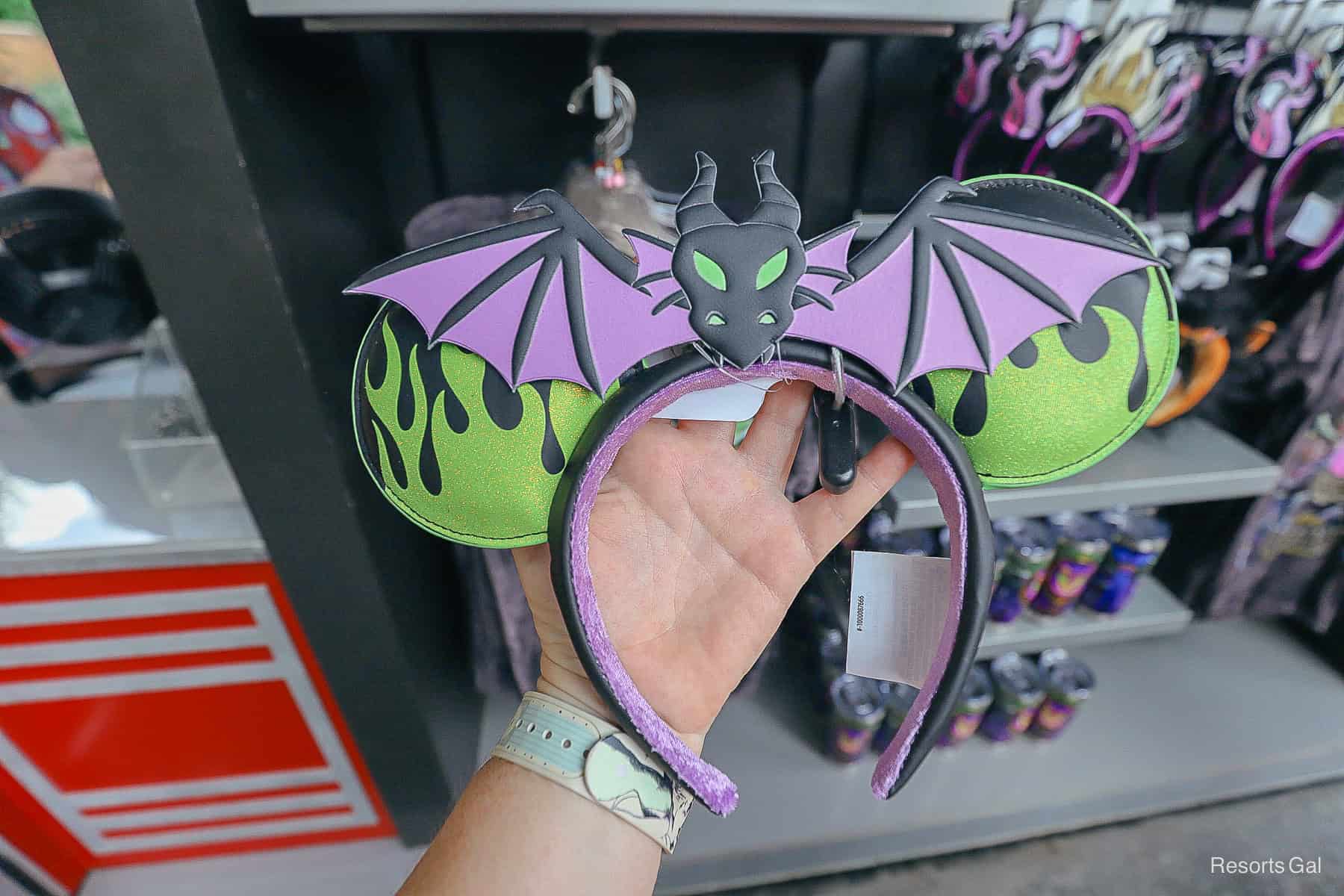 Maleficent themed Minnie Ears