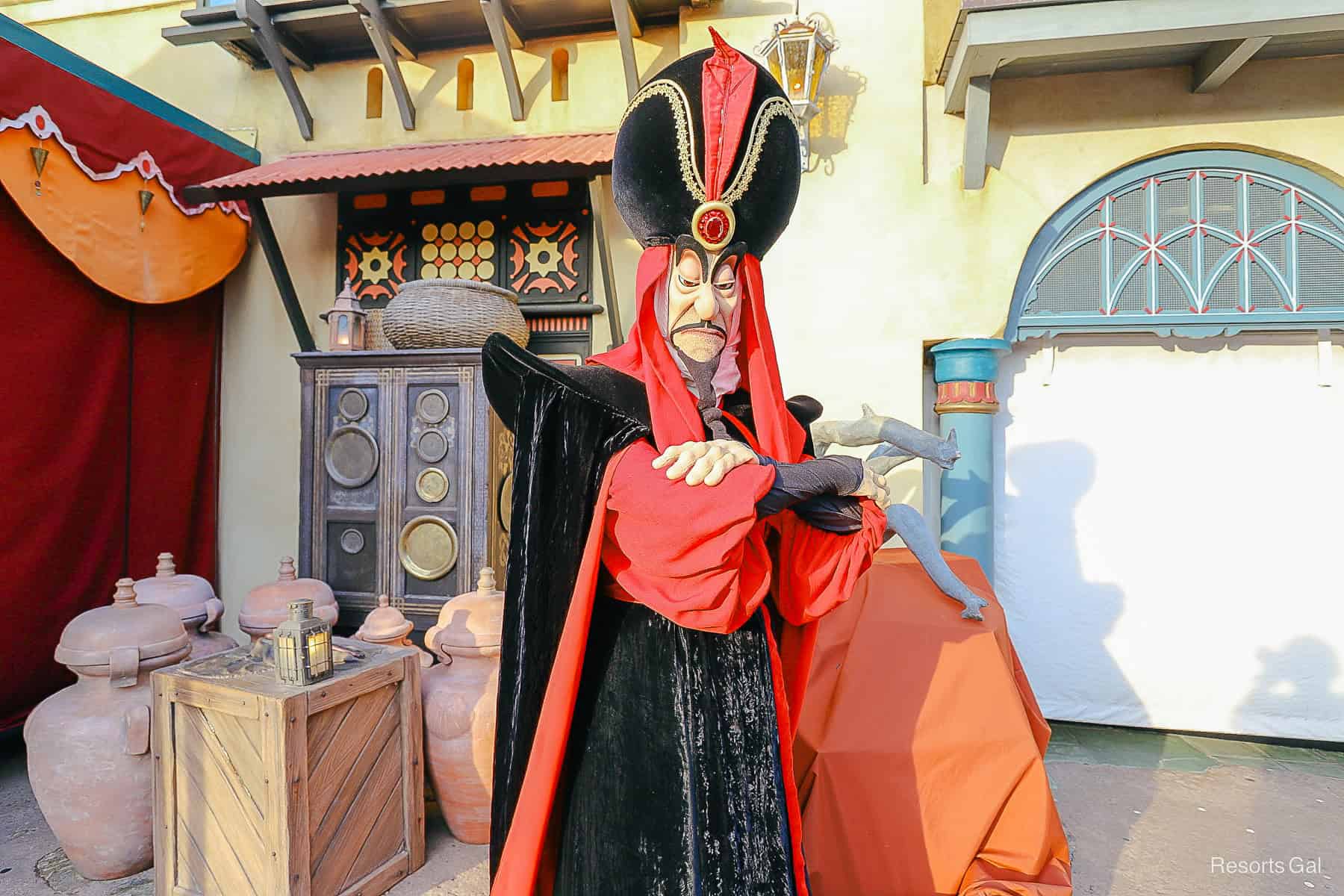 Jafar poses during the Halloween Party.