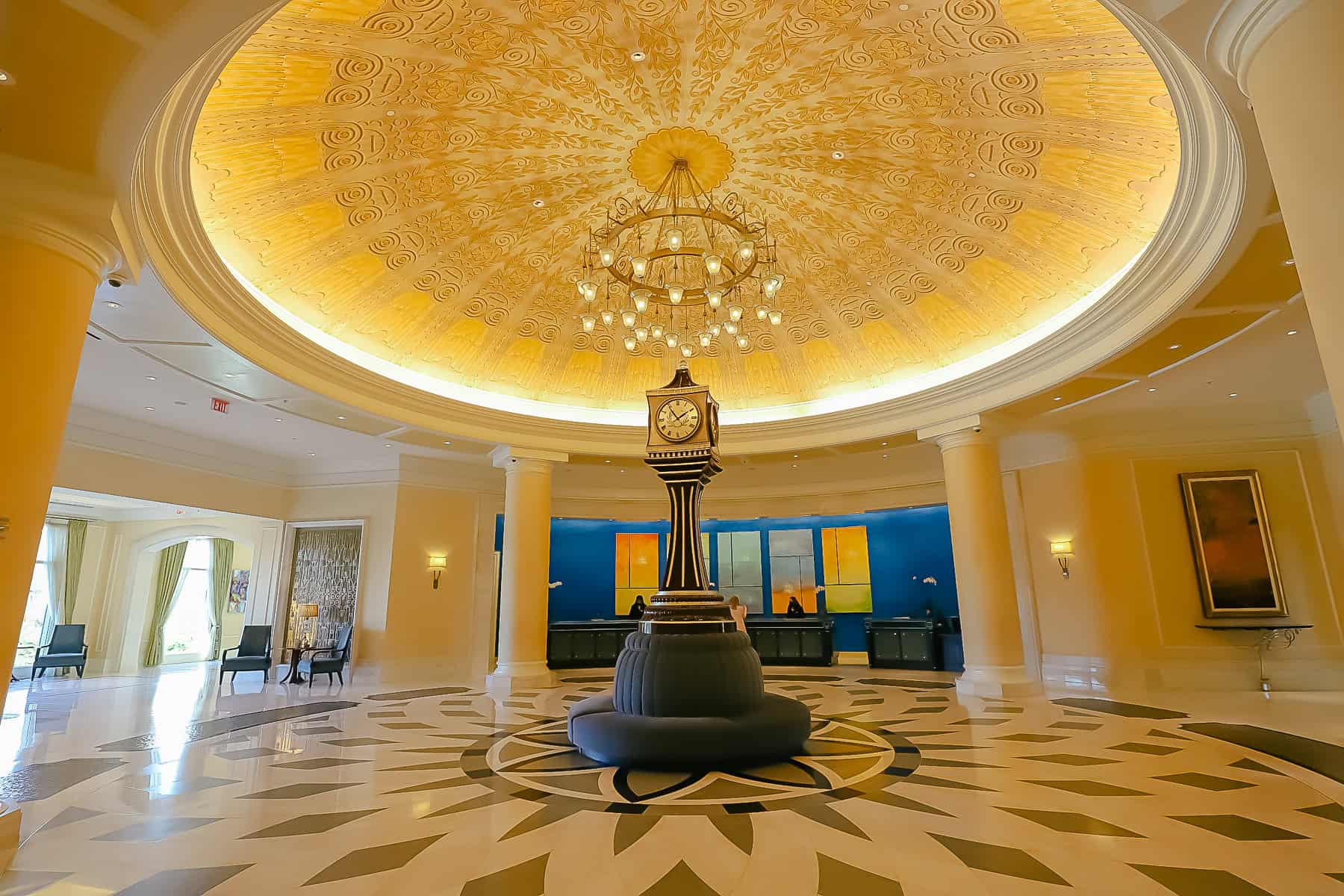 the lobby of the Waldorf Astoria Orlando