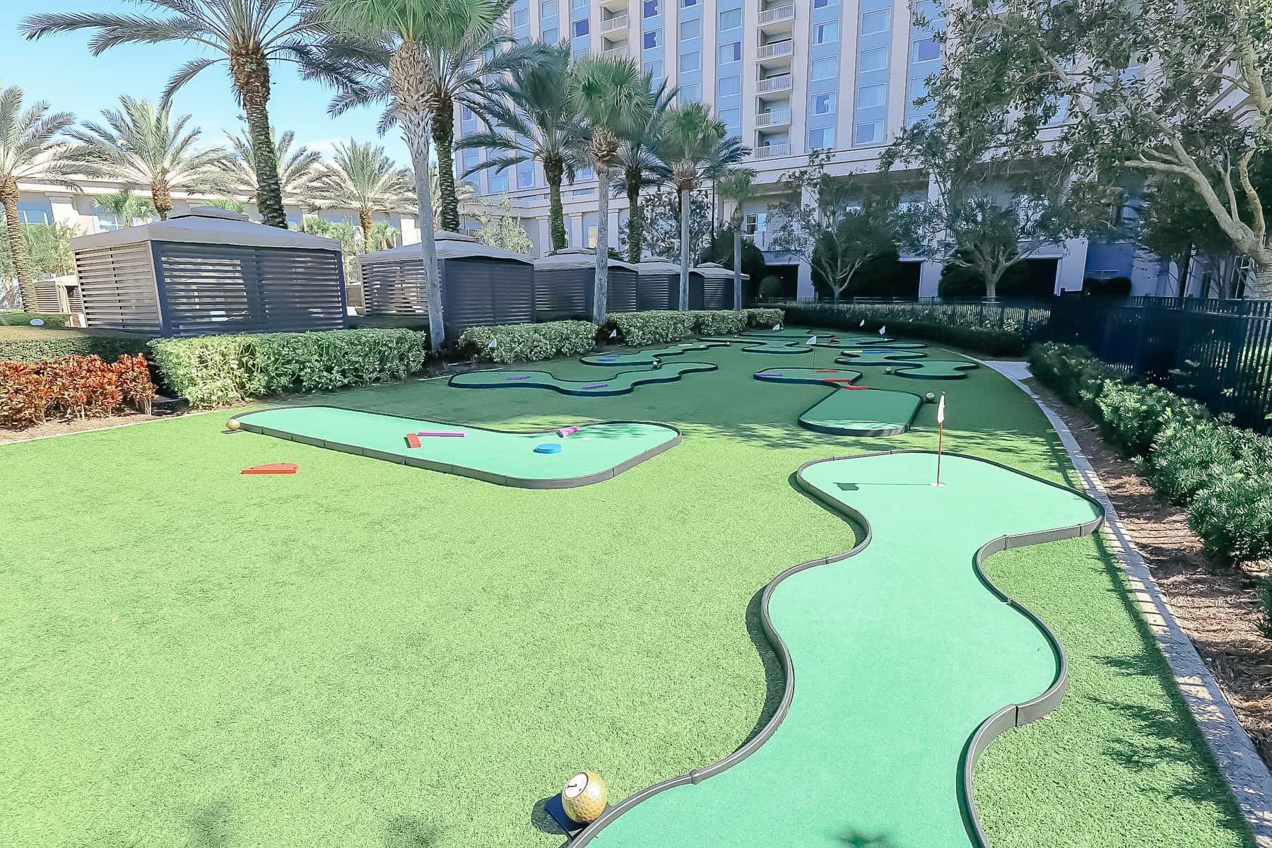 miniature golf course at the Waldorf Astoria Orlando 