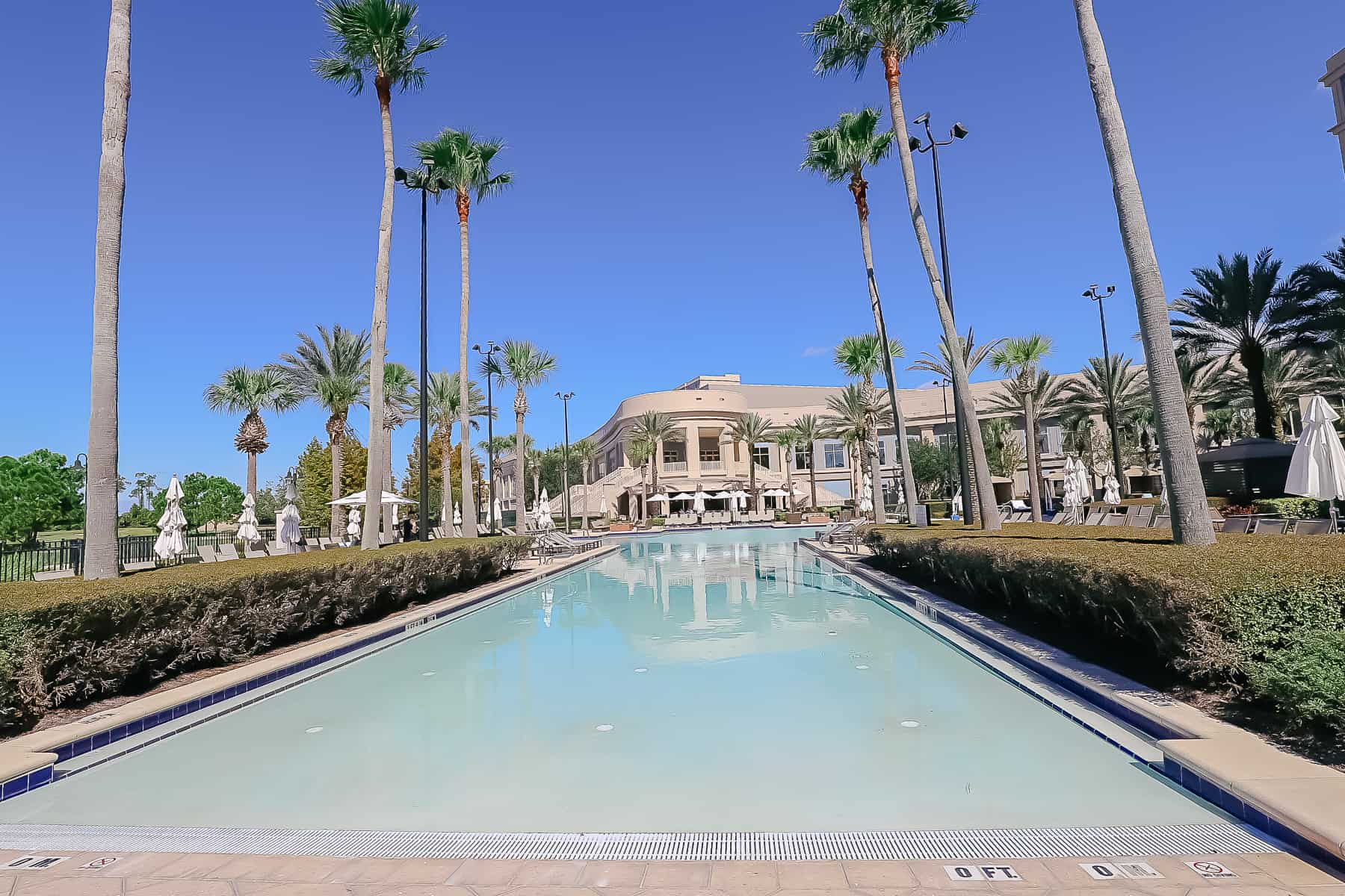 zero entry area into one of the pools at Waldorf Astoria Orlando 