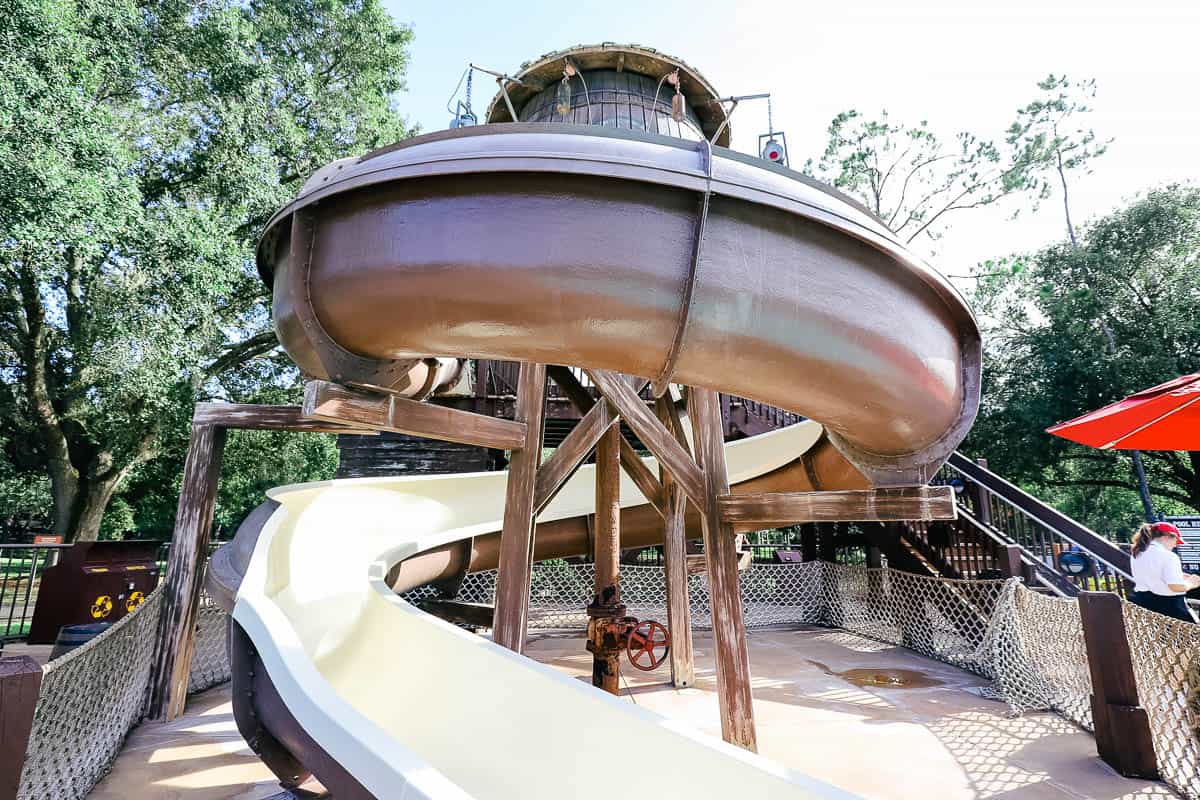 disney yacht club pool slide