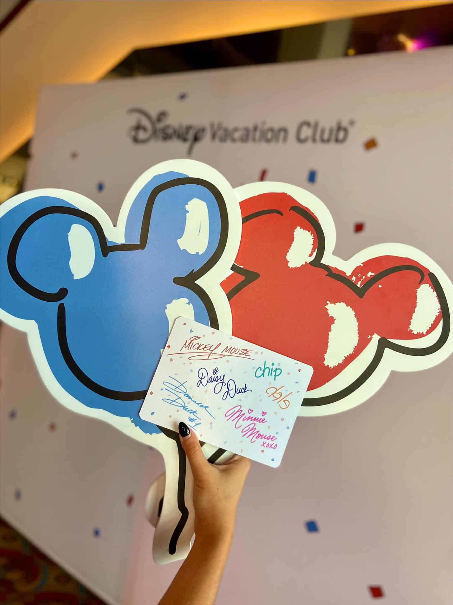 the autograph card features character signatures