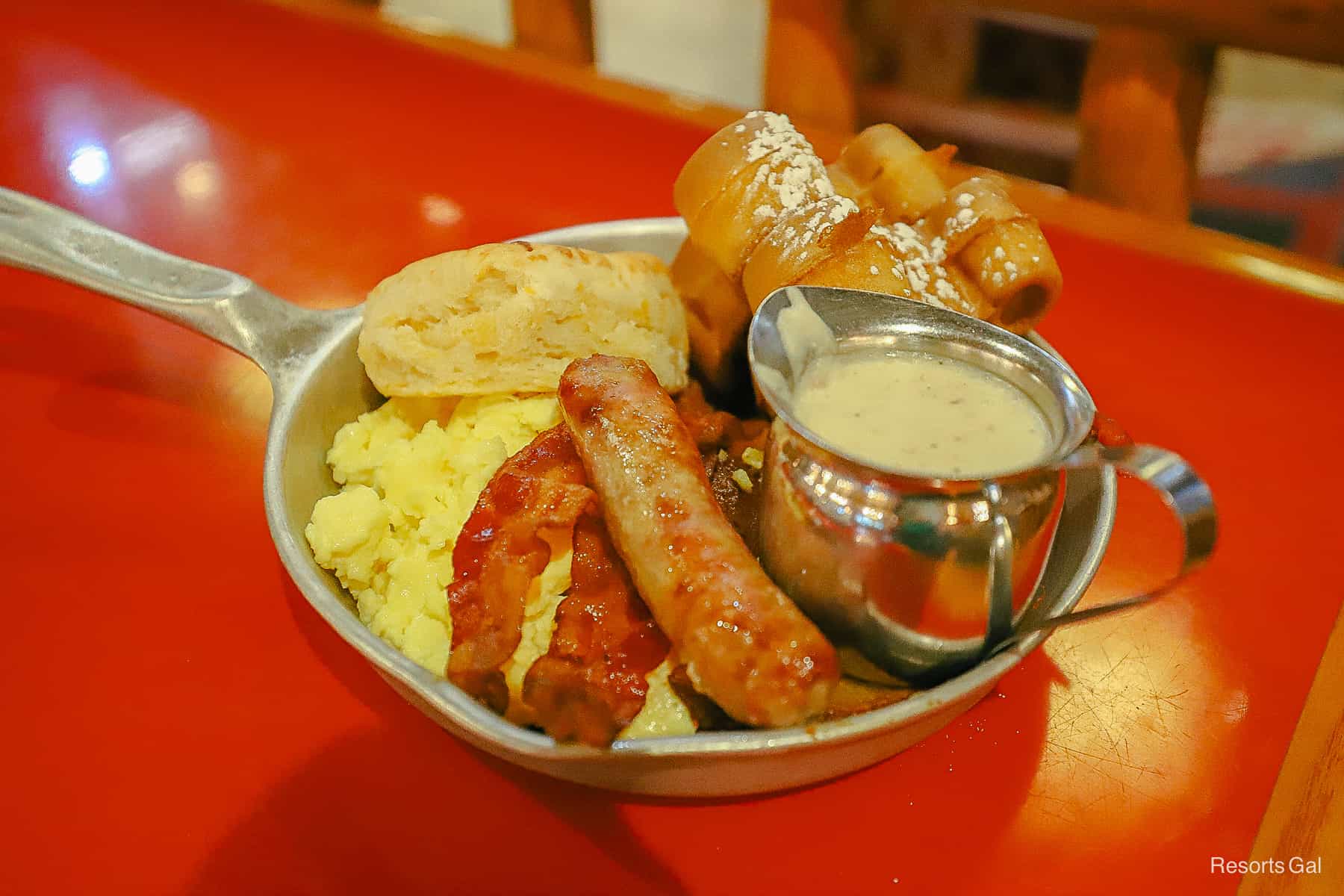 a breakfast skillet from Whispering Canyon Cafe 