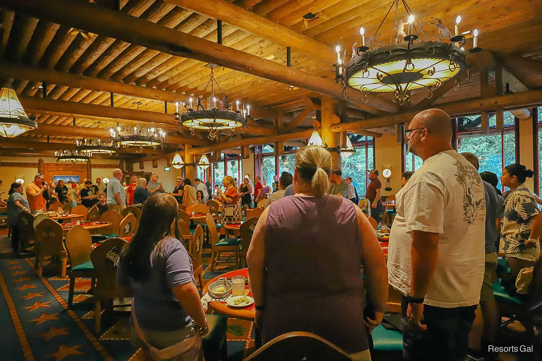 guests participating in the shenanigans during dinner at Whispering Canyon Cafe 