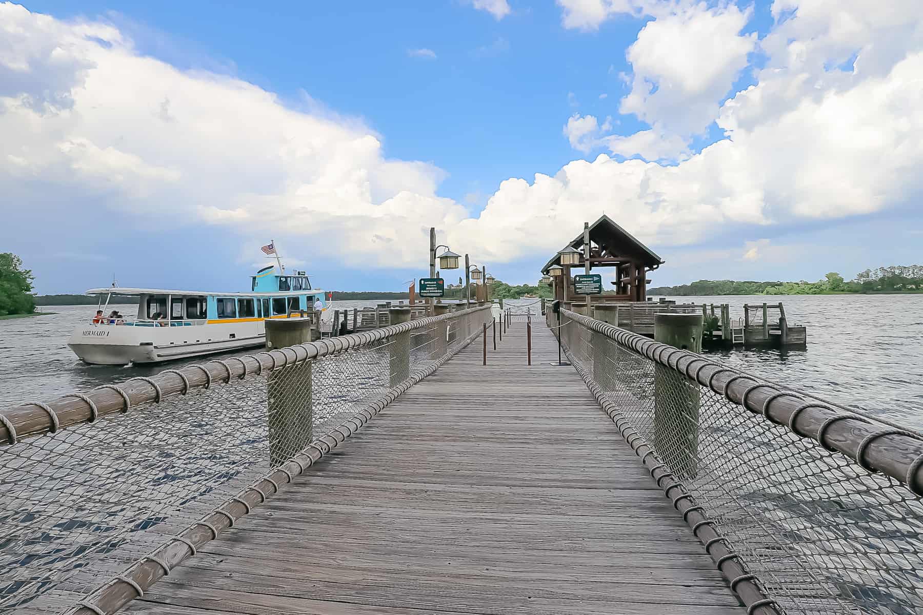 boat dock at Disney's Wilderness Lodge