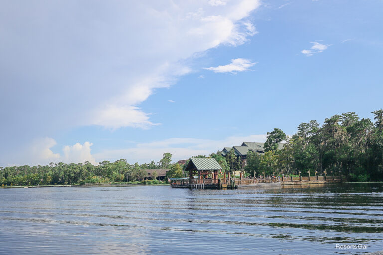 the boat dock of Disney's Wilderness Lodge