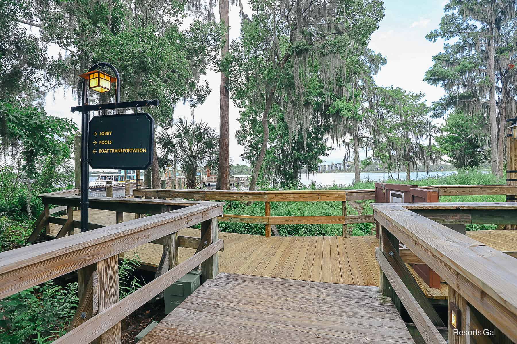 the secondary path from the Wilderness Lodge to the boat dock