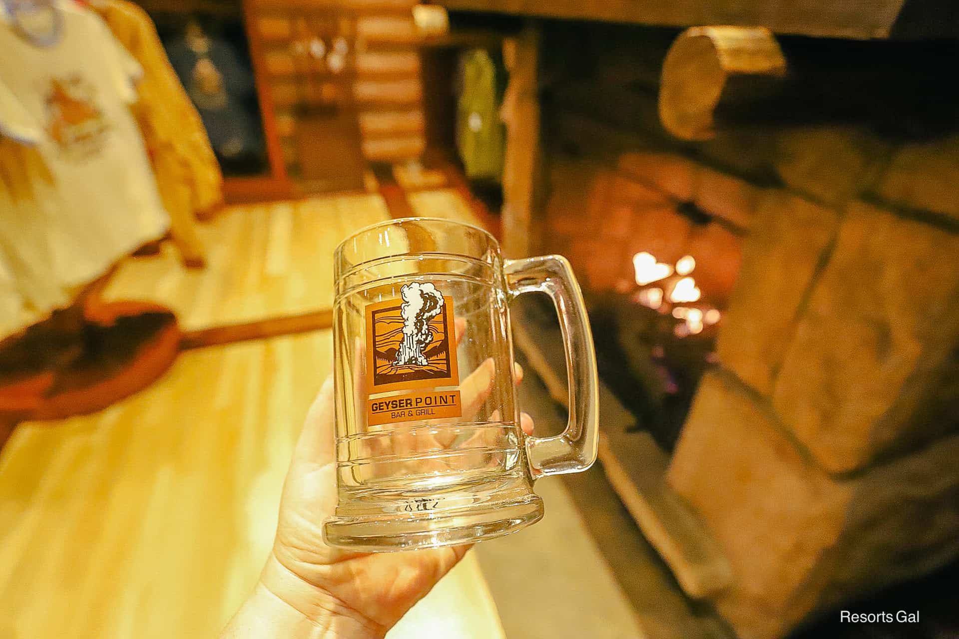 Geyser Point Bar and Grill clear stein