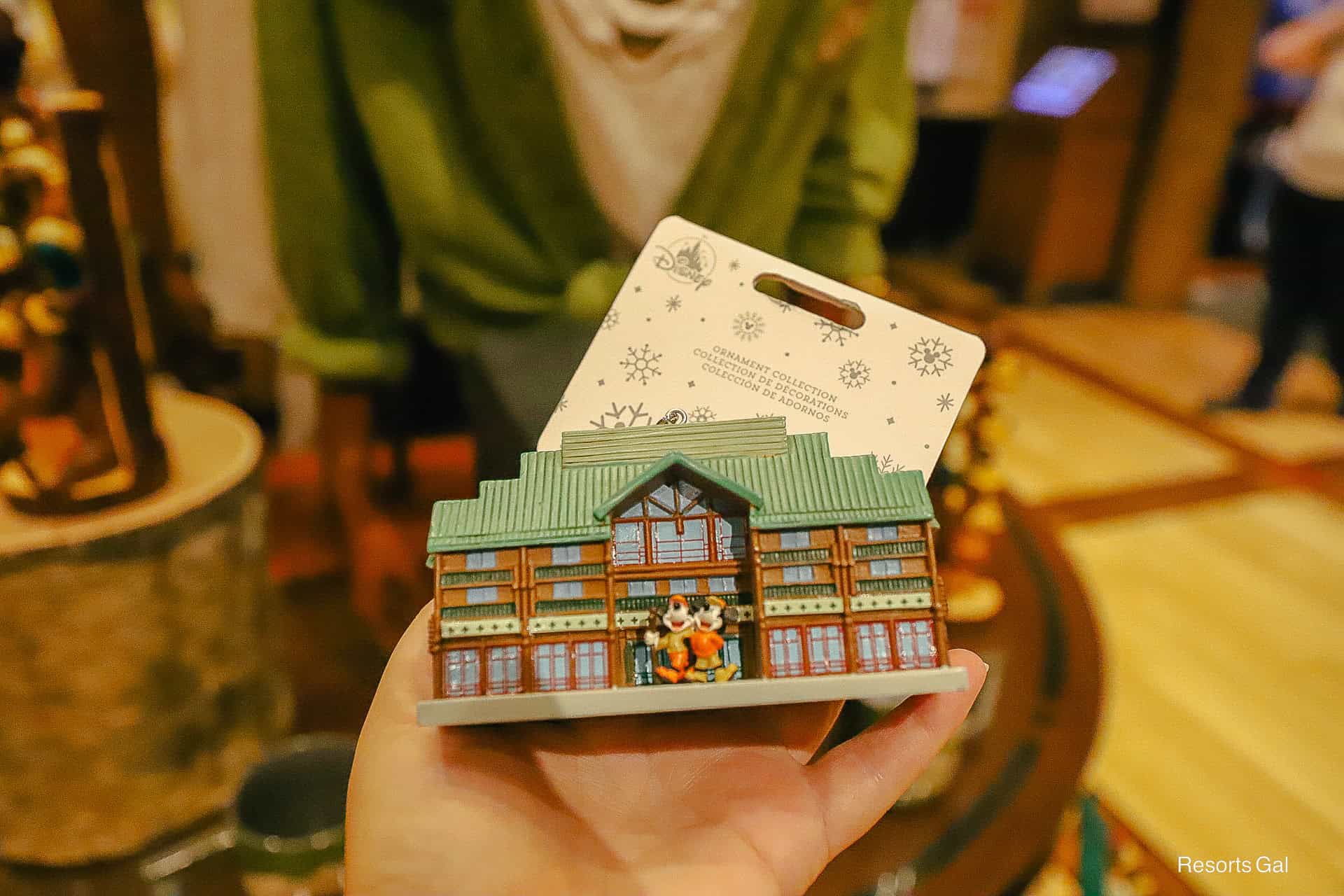 Disney Wilderness Lodge Sketchbook Ornament Back