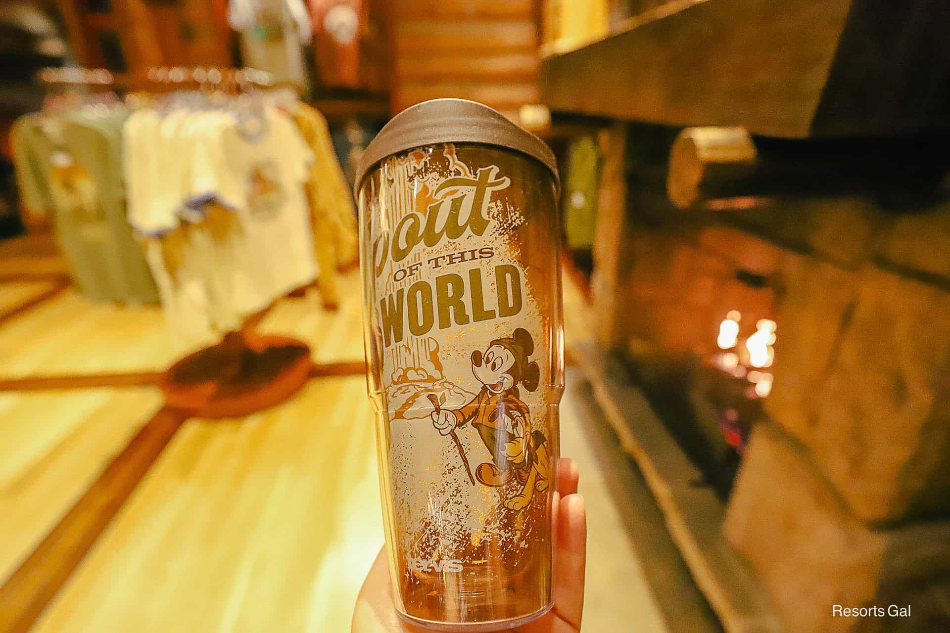 Spout of this World written on Wilderness Lodge Tervis Tumbler with Mickey and Pluto