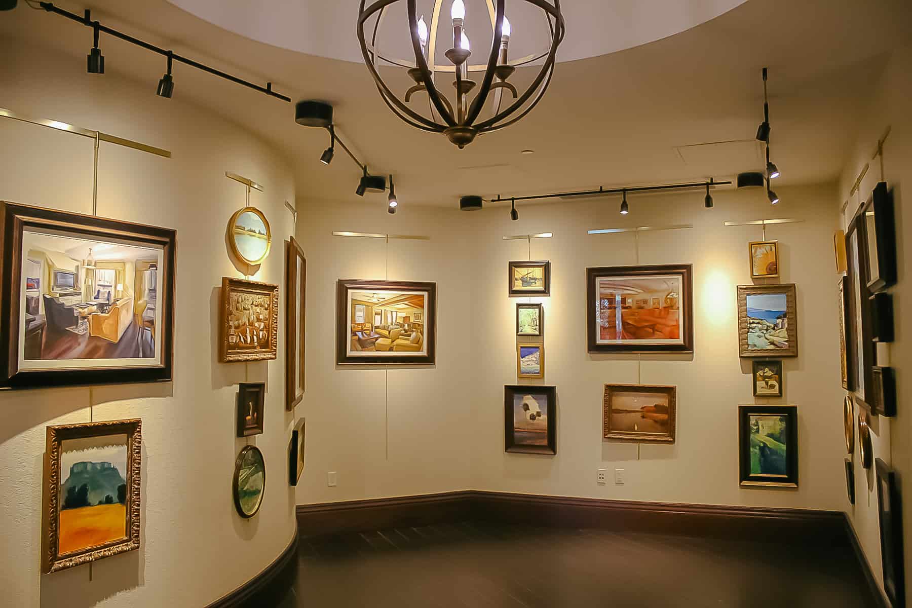 an art gallery at the Wyndham Grand Orlando 
