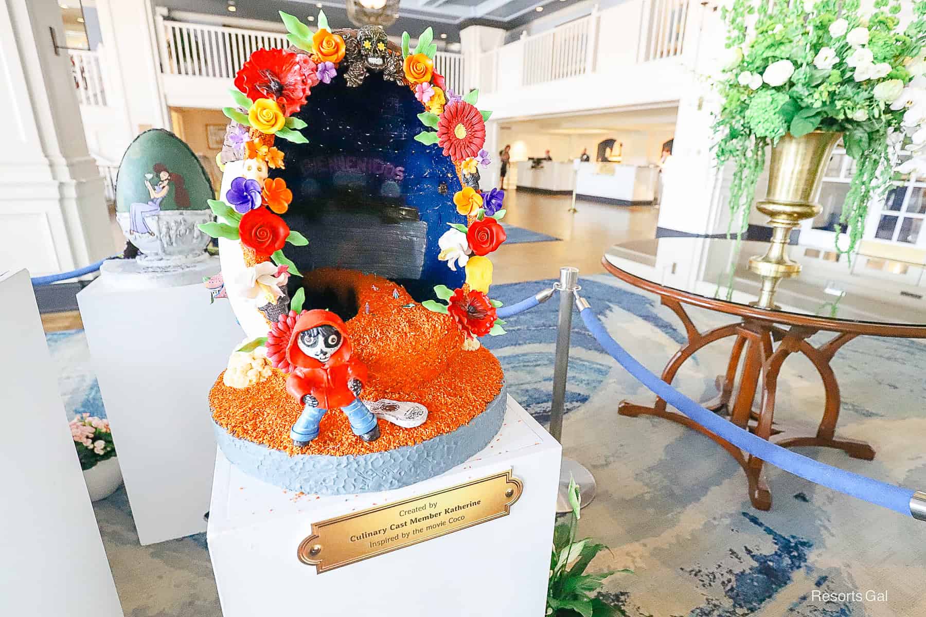 A Coco themed Easter Egg at Disney's Yacht Club 