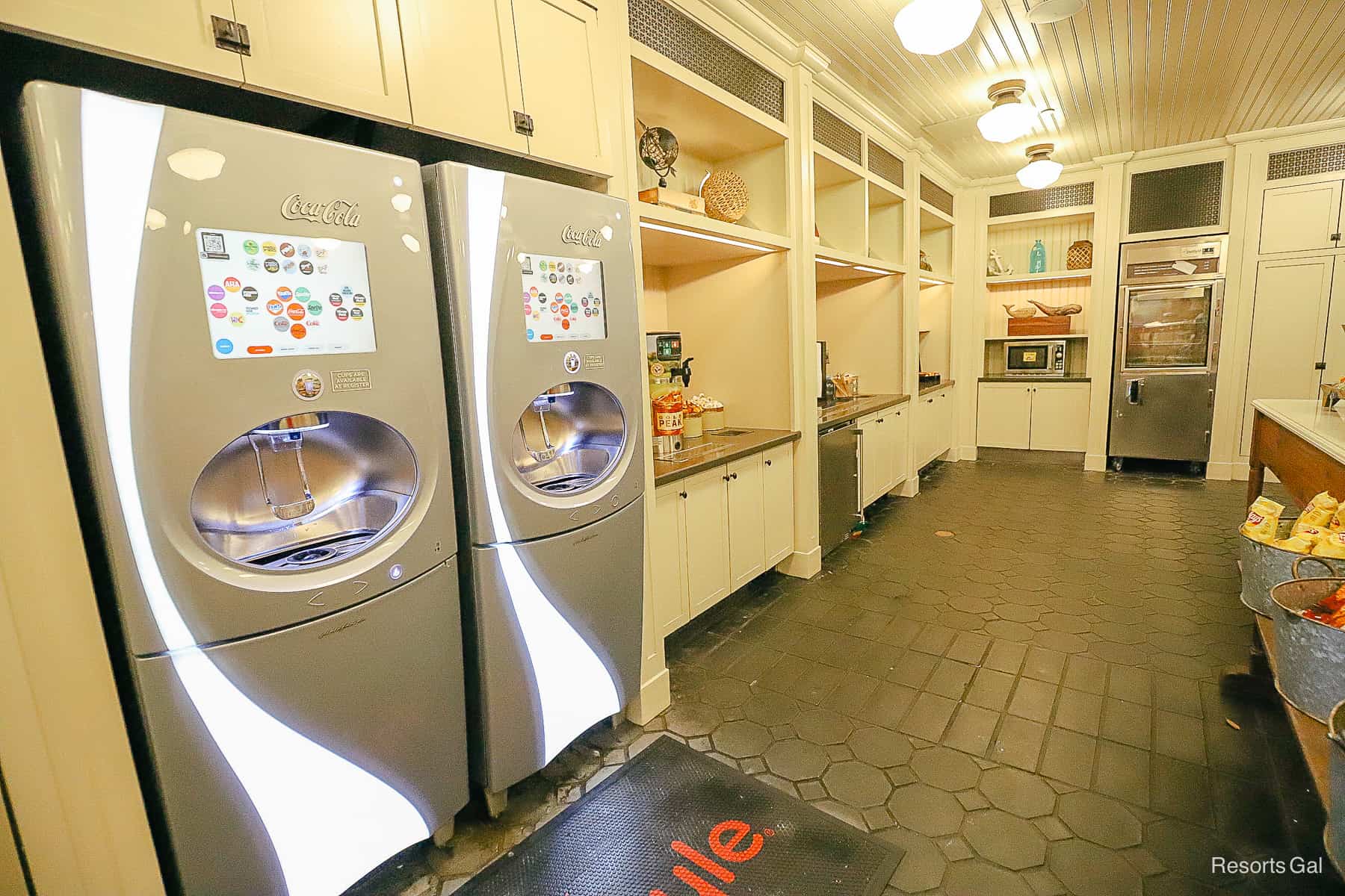 refillable beverage stations at Disney Yacht Club 