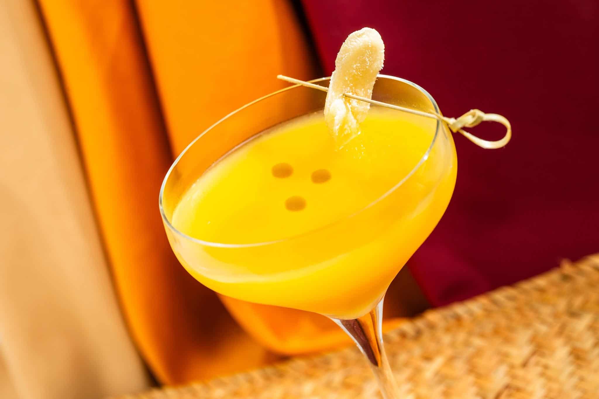 an orange cocktail