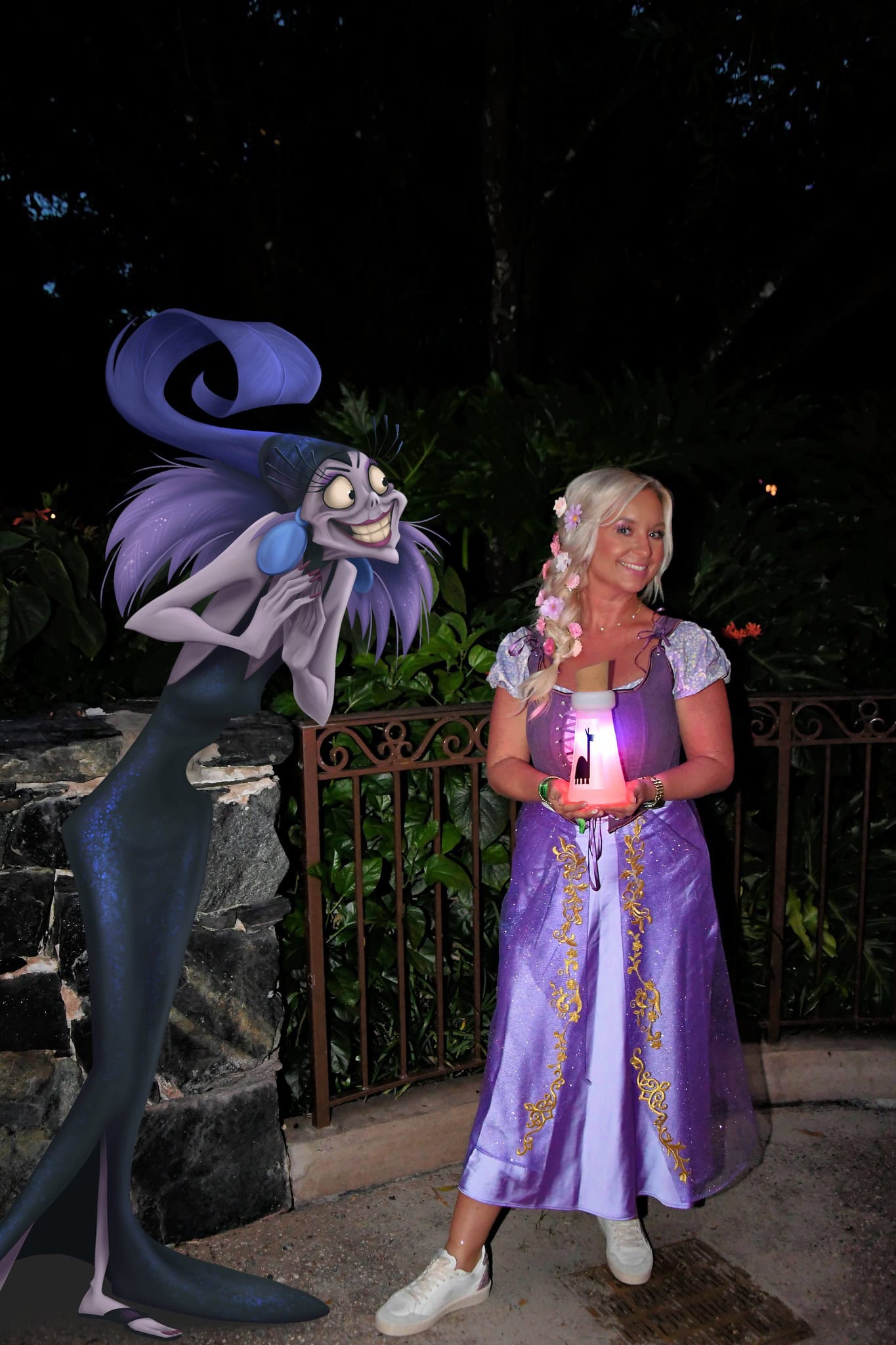 a PhotoPass option with Yzma from The Emperor's New Groove 